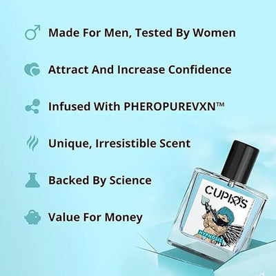 Buy Cupid Fragrances Original Cologne for Men with Unique Scent Formula 50ml Perfume, Long Lasting